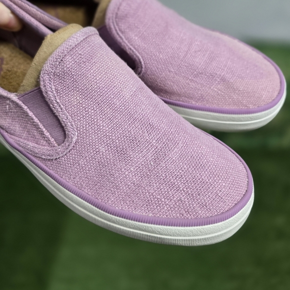 Sperry | Crest vibe chambray Lavender Slip-On woven linen Sneakers - Picture 7 of 16